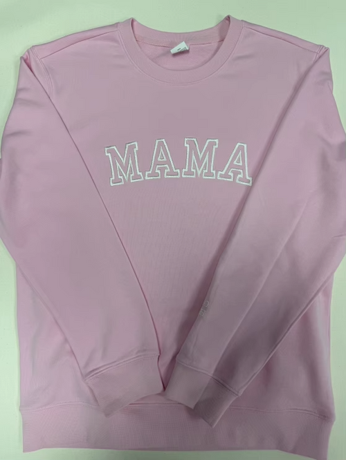 Embroidered MAMA CREWNECK sweatshirt
